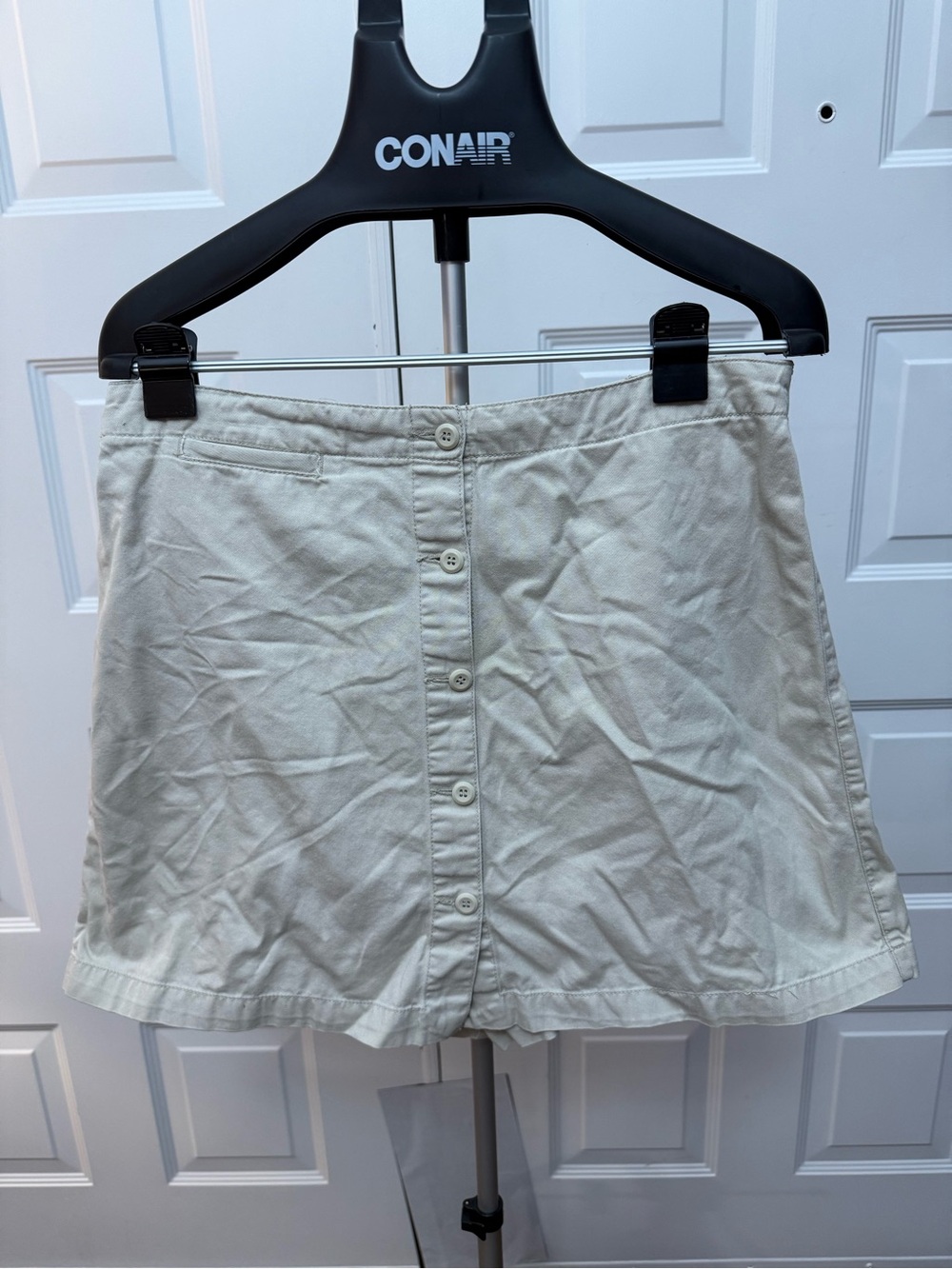 White Stag Cream Button-Front Skort